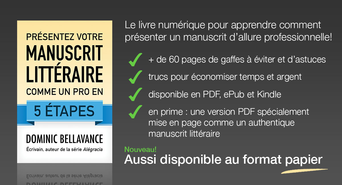 Présentez Votre Manuscrit Littéraire Comme Un Pro En 5 étapes • Dominic 